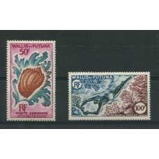 WALLIS y FUTUNA CARACOLES BUZEO SERIE COMPLETA DE ESTAMPILLAS MINT FAUNA MARINA