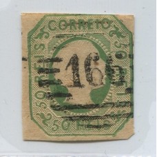 PORTUGAL 1855 Yv. 7 ESTAMPILLA USADA 80 Euros