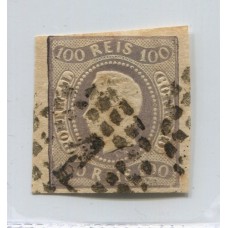 PORTUGAL 1866 Yv. 24 ESTAMPILLA USADA 115 Euros