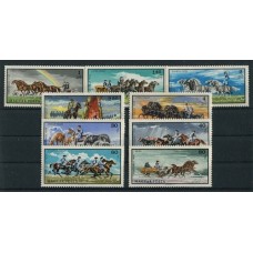 CABALLOS HUNGRIA SERIE COMPLETA DE ESTAMPILLAS NUEVAS MINT