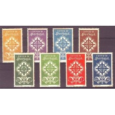 PORTUGAL 1940 Yv. 592/9 SERIE COMPLETA DE ESTAMPILLAS NUEVAS CON GOMA TONALIZADA , RARA 160 Euros