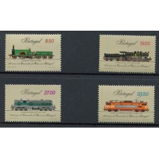 PORTUGAL TRENES SERIE COMPLETA DE ESTAMPILLAS MINT