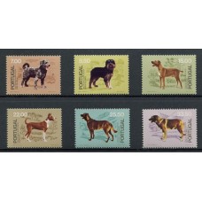 PORTUGAL PERROS SERIE COMPLETA DE ESTAMPILLAS MINT