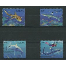 FAUNA MARINA SERIE COMPLETA DE ESTAMPILLAS MINT PECES PALAU