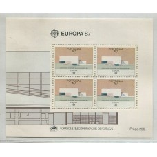 PORTUGAL 1987 HOJA BLOQUE DE ESTAMPILLAS NUEVAS MINT TEMA EUROPA