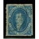 ARGENTINA 1864 GJ 24 RIVADAVIA PE 13 I  U$ 70 + FILIGRANA BIEN CAIDA Y RAYA