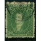 ARGENTINA 1864 GJ 23 RIVADAVIA PE 12 I HERMOSO EJEMPLAR CON MATASELLO ROCOCO