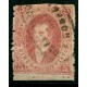 ARGENTINA 1867 GJ 28d RIVADAVIA 6ta VARIEDAD PLANCHA RAYADA U$ 120 +  FILIGRANA RAYA