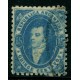 ARGENTINA 1864 GJ 24d VARIEDAD PAPEL RAYADO PERO CRUZADO TIPO ARPILLERA QUE ES MUCHISIMO MAS RARO VER NOTA EN KNEITSCHEL 1958 ++U$180