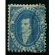 ARGENTINA 1864 GJ 24d VARIEDAD PAPEL RAYADO PERO CRUZADO TIPO ARPILLERA QUE ES MUCHISIMO MAS RARO VER NOTA EN KNEITSCHEL 1958 ++U$180