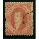 ARGENTINA 1864 GJ 19g RIVADAVIA 2da TIRADA PAPEL RAYADO U$ 110