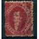 ARGENTINA 1866 GJ 26 RIVADAVIA 5ta CARMIN U$ 30 CON DOS MATASELLOS