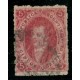 ARGENTINA 1865 GJ 25 RIVADAVIA 4ta PE 11 II CON FILIGRANA RAYA U$ 20