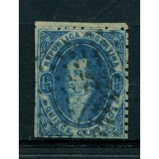 ARGENTINA 1864 GJ 24g VARIEDAD PAPEL MUY DELGADO U$ 120