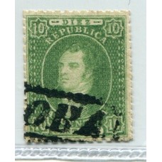 ARGENTINA 1864 GJ 21 RIVADAVIA IMPRESIÓN NITIDA U$ 85