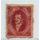 ARGENTINA 1866 GJ 26A RIVADAVIA 5ta CARMIN MORADO U$ 48 CON FILIGRANA BIEN DESPLAZADA CASI AR + VARIEDAD LINEA DE CONTINUACIÓN DEL MARCO INFERIOR