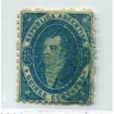 ARGENTINA 1864 GJ 24 RIVADAVIA PE 12 I  U$ 70 LUJO