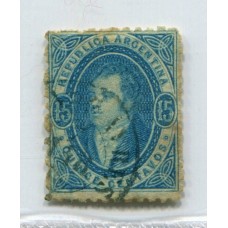 ARGENTINA 1864 GJ 22 PE 13 NITIDA U$ 180 HERMOSO COLOR