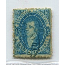 ARGENTINA 1864 GJ 22 PE 13 NITIDA U$ 180 HERMOSO COLOR