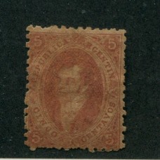 ARGENTINA 1865 GJ 20d RIVADAVIA  3ra VARIEDAD PLANCHA RAYADA NUEVO U$120