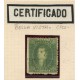 ARGENTINA 1864 GJ 23 RIVADAVIA PE 12I  CON MATASELLO CERTIFICADA BELLA VISTA CORRIENTES + 200 %