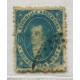 ARGENTINA 1864 GJ 24g RIVADAVIA PAPEL DELGADO MAT SAN NICOLAS + VARIEDAD FALTA DE TINTA EN ANGULO INFERIOR DERECHO U$ 120 ++