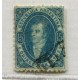 ARGENTINA 1864 GJ 24 RIVADAVIA SEMI NITIDA PAPEL DELGADO CON MATASELLO CERTIFIFICADA DE ROSARIO + 100%