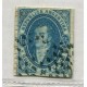 ARGENTINA 1864 GJ 22 RIVADAVIA ESTAMPILLA DE IMPRESIÓN SUMAMENTE NITIDA Y CLARA, TIENE UN INFIMO ADELGAZAMIENTO AL DORSO A LA ALTURA DE LA FILIGRANA CON VARIEDAD LINEA DE PROLONGACION DEL MARCO IZQUIERDO HACIA ABAJO U$ 180