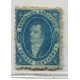 ARGENTINA 1864 GJ 24 RIVADAVIA NUEVO MUY LINDO COLOR IMPRESIÓN SEMI BORROSA EJEMPLAR DE LUJO con doble variedad angulo superior derecho +U$ 180