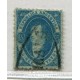 ARGENTINA 1864 GJ 24g RIVADAVIA VARIEDAD PAPEL MUY DELGADO MATASELLO CERTIFICADO EN OJIVA U$ 120 + 100%