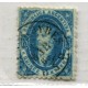 ARGENTINA 1864 GJ 24 RIVADAVIA IMPRESIÓN BORROSA VARIEDAD PARCIALMENTE SECA