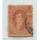 ARGENTINA 1865 GJ 20i RIVADAVIA 3ra TIRADA IMPRESION NITIDA ESTAMPILLA CON DOBLE VARIEDAD PAPEL RAYADO Y ADEMAS ES PAPEL MUY DELGADO GJ 20g U$ 85 + U$ 24 POR LO MENOS