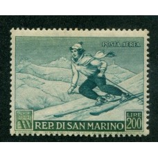 SAN MARINO 1953 Yv. A 100 DEPORTES ESTAMPILLA NUEVA MINT RARA 108 EUROS