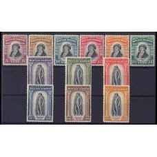 SAN MARINO 1935 Yv. 193/204 SERIE COMPLETA DE ESTAMPILLAS NUEVAS CON GOMA, HERMOSA CALIDAD 150 EUROS EN SASSONE 220 EUROS