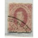 ARGENTINA 1867 GJ 33 RIVADAVIA 7ma TIRADA DENTADA CON DOBLEZ U$ 240 CON MUY RARO COLOR