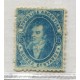 ARGENTINA 1864 GJ 24 RIVADAVIA DE 15 Cts. NUEVO CON GOMA HERMOSO ASPECTO IMPRESIÓN FALTO DE TINTA EN MEDIA ESTAMPILLA CON VARIEDAD FILIGRANA DESPLAZADA U$ 270