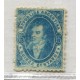 ARGENTINA 1864 GJ 24 RIVADAVIA DE 15 Cts. NUEVO CON GOMA HERMOSO ASPECTO IMPRESIÓN FALTO DE TINTA EN MEDIA ESTAMPILLA CON VARIEDAD FILIGRANA DESPLAZADA U$ 270