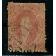 ARGENTINA 1865 GJ 20i RIVADAVIA ESTAMPILLA DE 3ra TIRADA CON VARIEDAD PAPEL RAYADO U$ 85