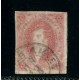 ARGENTINA 1872 GJ 34 RIVADAVIA ESTAMPILLA de 8va TIRADA CON MUY LINDO COLOR, MATASELLADO EL 12 DE JUNIO DE 1872 AL CUARTO DIA DE LA EMISION