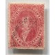 ARGENTINA 1865 GJ 25j RIVADAVIA 4ta TIRADA ESTAMPILLA VARIEDAD MULATO MUY LINDO COLOR ROSA CON IMPRESIÓN MOVIDA U$ 48