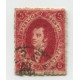 ARGENTINA 1866 GJ 26 RIVADAVIA 5ta TIRADA IMPRESION MANCHADA ESTAMPILLA DE GRAN CALIDAD U$ 30