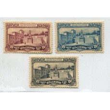 SAN MARINO 1927 Yv. 134/6 SERIE COMPLETA DE ESTAMPILLAS NUEVAS CON GOMA 30 EUROS