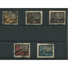 RUSIA 1922 Yv. 170/4 SERIE COMPLETA DE ESTAMPILLAS 20 Euros