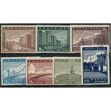 RUSIA 1939 Yv. 698/704 SERIE COMPLETA DE ESTAMPILLAS 60 Euros