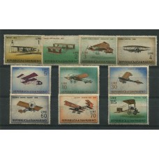 SAN MARINO 1962 SERIE COMPLETA DE ESTAMPILLAS MINT AVIONES