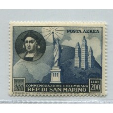 SAN MARINO 1952 Yv. A 90 ESTAMPILLA NUEVA MINT RARA 63 EUROS