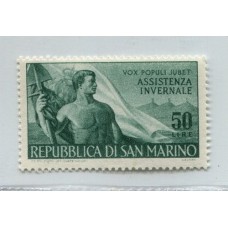 SAN MARINO 1956 Yv. 412 ESTAMPILLA NUEVA MINT 15 EUROS