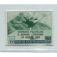 SAN MARINO 1953 Yv. 373 DEPORTES ESTAMPILLA NUEVA MINT 40 EUROS