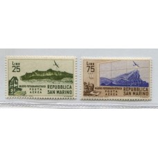 SAN MARINO 1958 Yv. A 98/9 ESTAMPILLAS NUEVAS MINT AVIONES 15 EUROS