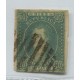 ARGENTINA 1864 GJ 23 RIVADAVIA ESTAMPILLA DE 10 Cts. DE MUY LINDO Y RARO COLOR CON MATASELLO 10 BARRAS DE RIO CUARTO CORDOBA + 150 %, MUY RARO